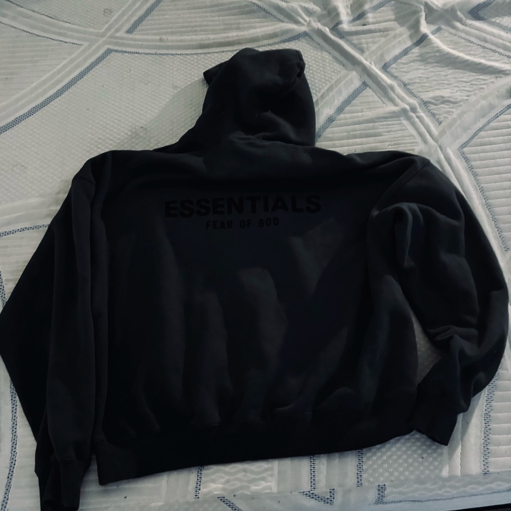 Essentials Fear of God Black Hoodie